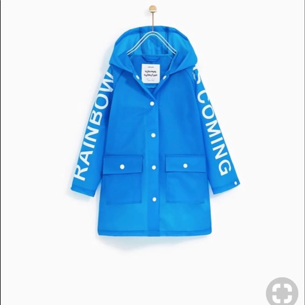 Zara girls rain jacket